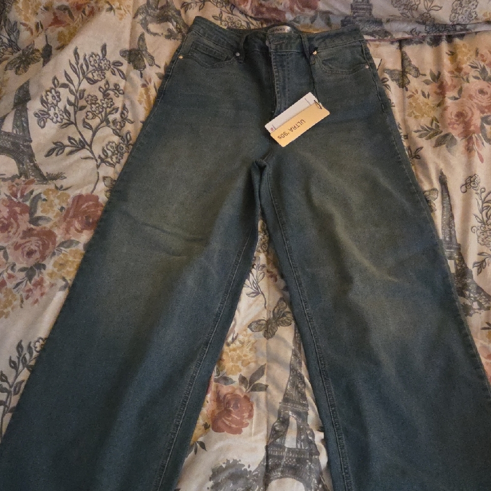 Madden Girl Deep Blue Wide Leg Jeans